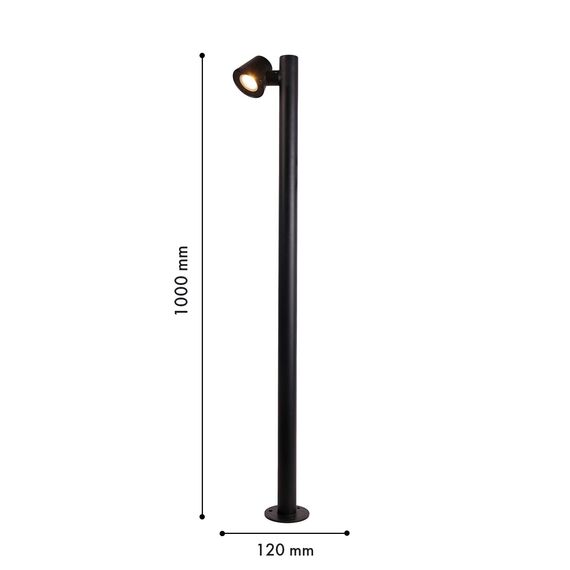 Favourite 4744-1F, уличный светильник, L200xW50xH1000, LEDx10W, 196LM, 3000K, IP54, included, изображение 5