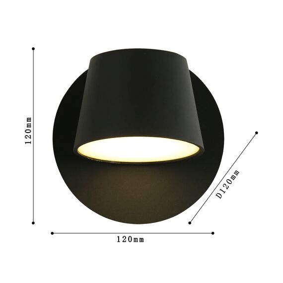 Favourite 1854-1W, настенный светильник, D120xW120xH120, 1xLEDx6W, 480LM, 3000K, included, изображение 3