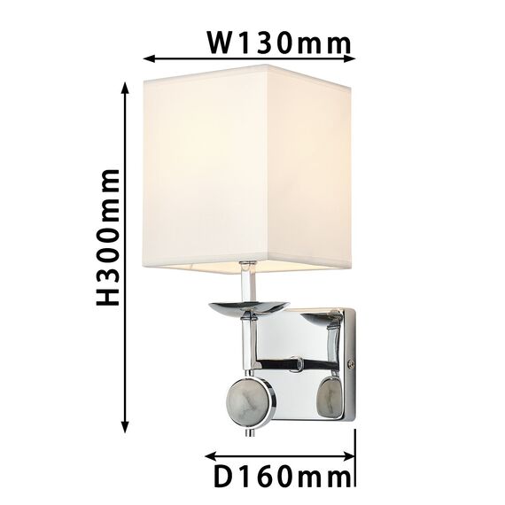 Favourite 2821-1W, настенный светильник, D160xW130xH300, 1xE14x40W, excluded, изображение 3