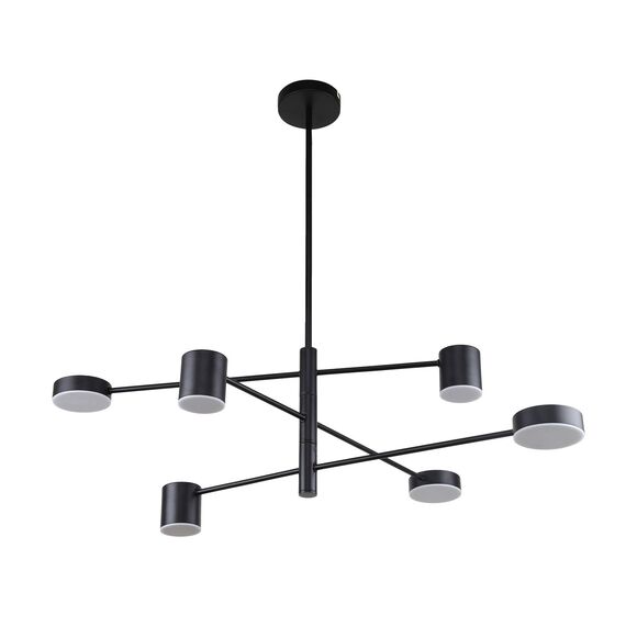 F-Promo 3094-6P, потолочная люстра, D900xH490/790, 3xLEDx5W + 3xLEDx7W, 1464LM, 4000K, included, изображение 2