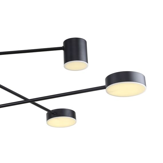 F-Promo 3094-6P, потолочная люстра, D900xH490/790, 3xLEDx5W + 3xLEDx7W, 1464LM, 4000K, included, изображение 4