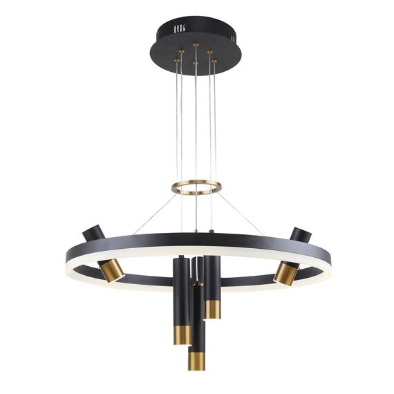 F-Promo 3097-7P, подвесная люстра, D600xH600/1000, LEDx35W + 6xLEDx3W, 3640LM, 4000K, included