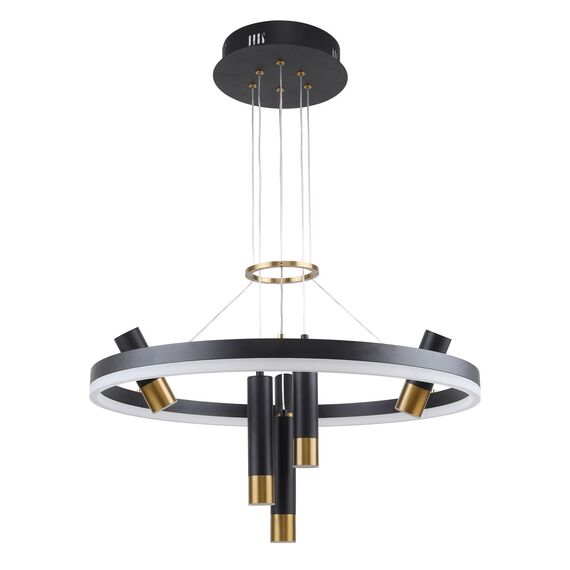 F-Promo 3097-7P, подвесная люстра, D600xH600/1000, LEDx35W + 6xLEDx3W, 3640LM, 4000K, included, изображение 2