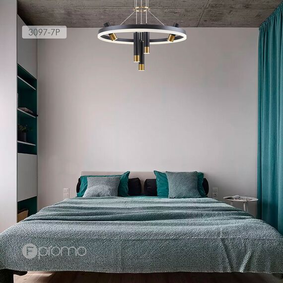 F-Promo 3097-7P, подвесная люстра, D600xH600/1000, LEDx35W + 6xLEDx3W, 3640LM, 4000K, included, изображение 5