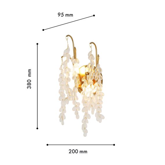 Favourite 4108-2W, настенный светильник, D95xW200xH380, 2xG9x40W, excluded, изображение 3