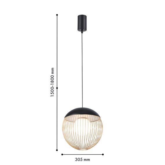 Favourite 4240-1P, подвес, D305xH450/1800, LEDx7W, 650LM, 4000K, included, изображение 3