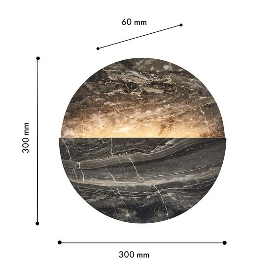 Favourite 4599-1W, настенный светильник, D60xW300xH300, LEDx7W, 135LM, 4000K, CRI>90, included, изображение 2