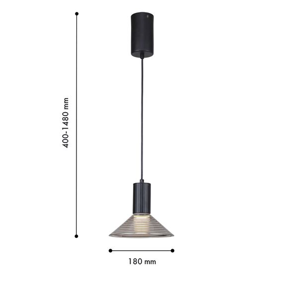 F-Promo 4622-1P, подвес, D180xH400/1480, 1xLEDx6W, 480LM, 3000K, included, изображение 3
