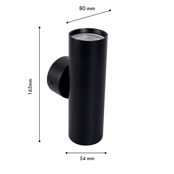 Favourite 4713-2W, настенный светильник, D80xW55xH165, 2xGU10x35W, IP20, excluded, изображение 2