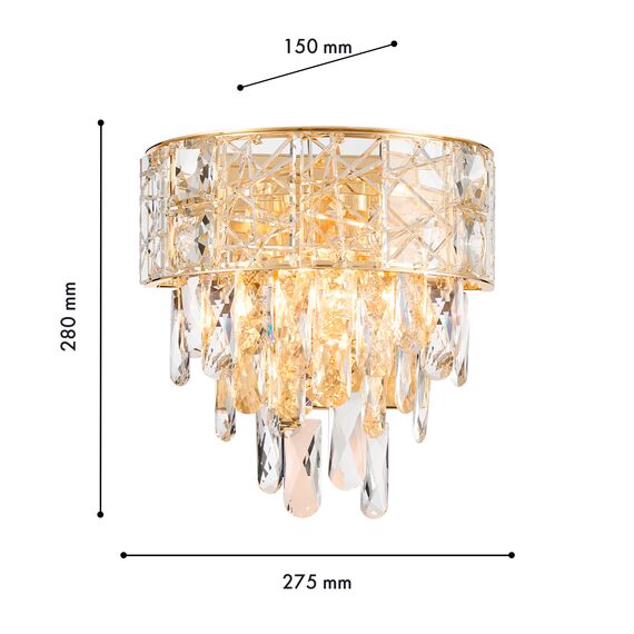 Favourite 4720-2W, настенный светильник, D150xW275xH280, 2xE14x40W, excluded, изображение 3