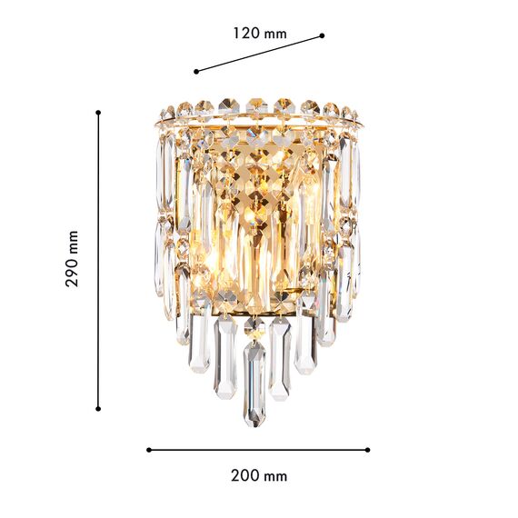 Favourite 4724-2W, настенный светильник, D120xW200xH290, 2xE14x40W, excluded, изображение 3