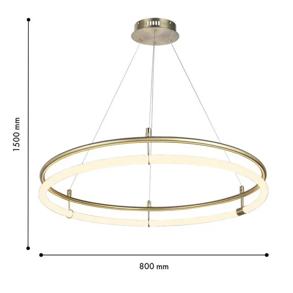 Favourite 4629-8P, подвесная люстра, D800xH200/1500, LEDx30W, 3460LM, 4000K, included, изображение 3