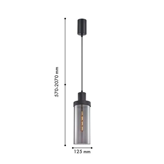 F-Promo 4364-1P, подвес, D125xH570/2070, 1xE27x40W, excluded, изображение 2