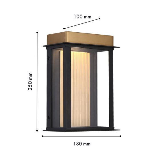 Favourite 4302-1W, уличный светильник, D100xW180xH250, LEDx8W, 220LM, 4000K, IP54, included, изображение 3