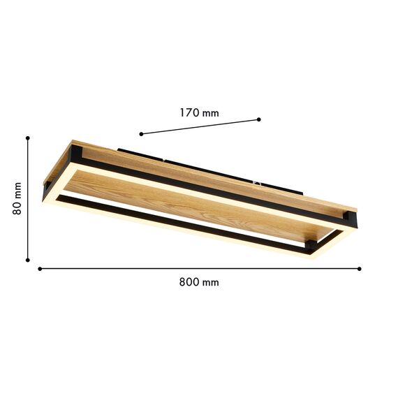 F-Promo 4434-3C, потолочный светильник, L800xW170xH80, LEDx56W, 4300LM, 3000-6000K, included, remote control, изображение 3