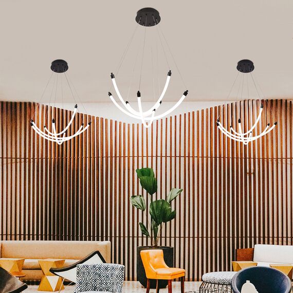 F-Promo 4468-4P, подвесная люстра, D670xH1000/1800, LEDx36W, 3330LM, 3000-6500K, included, remote control, изображение 4