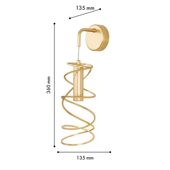 Favourite 4554-1W, настенный светильник, D135xW135xH360, LEDx5W, 355LM, 4000K, included, изображение 3
