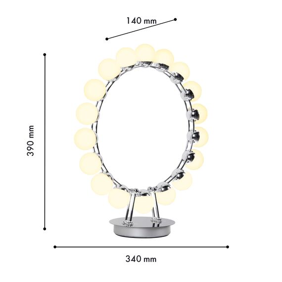 Favourite 4589-1T, настольный светильник, L340xW140xH390, LEDx23.5W, 1880LM, 4000K, included, switch, изображение 3
