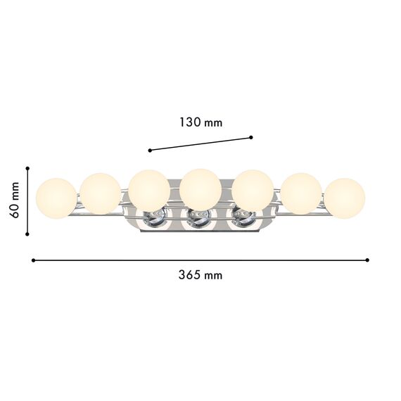 Favourite 4589-4W, настенный светильник, D130xW365xH60, LEDx10.8W, 850LM, 4000K, included, изображение 2