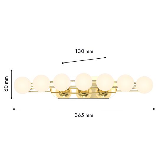 Favourite 4590-4W, настенный светильник, D130xW365xH60, LEDx10.8W, 850LM, 4000K, included, изображение 2