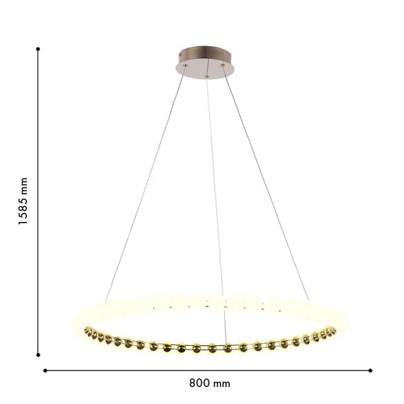 Favourite 4590-8P, подвесная люстра, D800xH1585, LEDx52W, 4150LM, 4000K, included, изображение 3