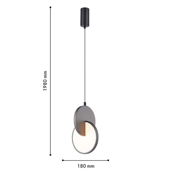 F-Promo 4609-1P, подвес, L180xW170xH405/1980, LEDx7W, 910LM, 3000K, included, изображение 3