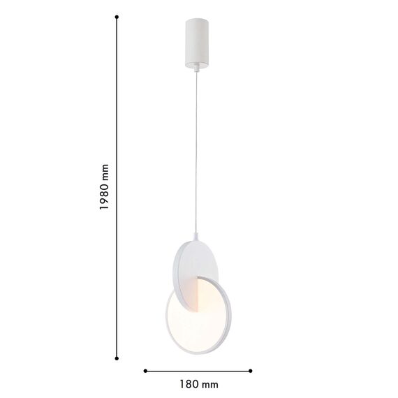 F-Promo 4610-1P, подвес, L180xW170xH405/1980, LEDx7W, 910LM, 3000K, included, изображение 3
