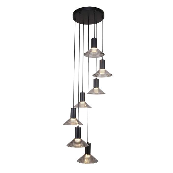 F-Promo 4622-7P, подвесная люстра, D440xH1200/1900, 7xLEDx6W, 3360LM, 3000K, included