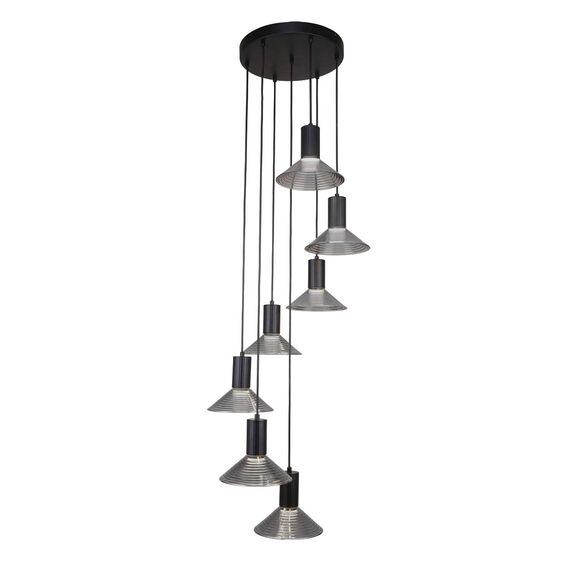 F-Promo 4622-7P, подвесная люстра, D440xH1200/1900, 7xLEDx6W, 3360LM, 3000K, included, изображение 2