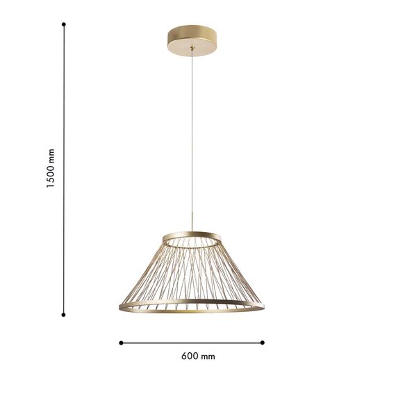 Favourite 4634-6P, подвес, D600xH400/1500, LEDx16W, 600LM, 4000K, included, изображение 3