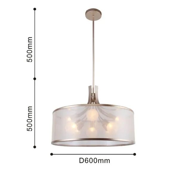 Favourite 2551-9P, подвесная люстра, D600xH500/1000, 9xG9x40W, excluded, изображение 3