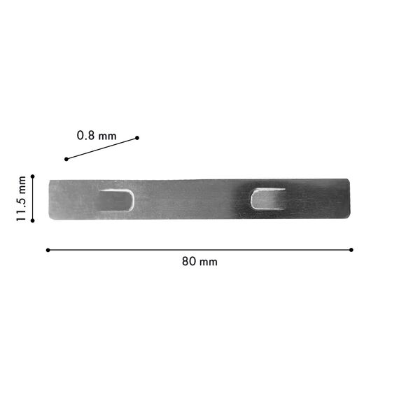 Favourite 1012-CP-001, коннектор, L80xW11.5xH0.8, изображение 2
