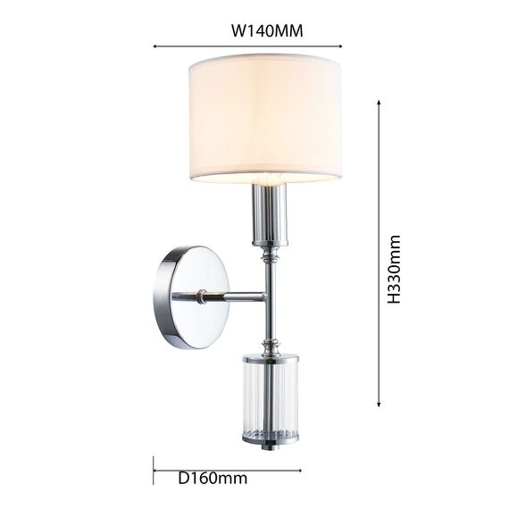 Favourite 2607-1W, настенный светильник, D160xW140xH330, 1xE14x40W, excluded, изображение 3