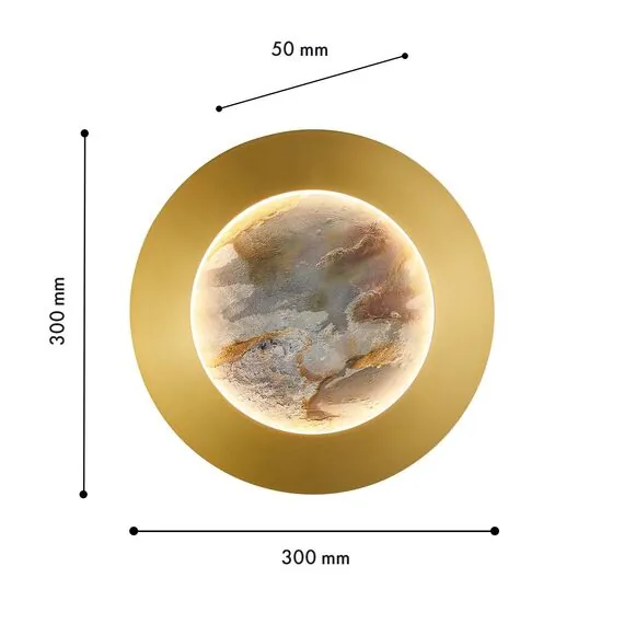 Favourite 4597-1W, настенный светильник, D50xW300xH300, LEDx24W, 336LM, 4000K, CRI>90, included, изображение 2