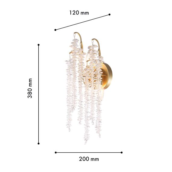Favourite 4134-2W, настенный светильник, D120xW200xH380, 2xE14x60W, excluded, изображение 3