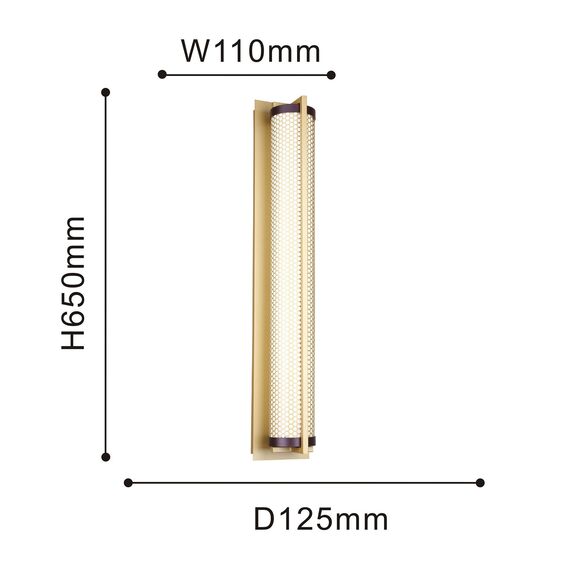 Favourite 4190-1W, настенный светильник, D125xW110xH650, LEDx19W, 1615LM, 4000K, included, изображение 3