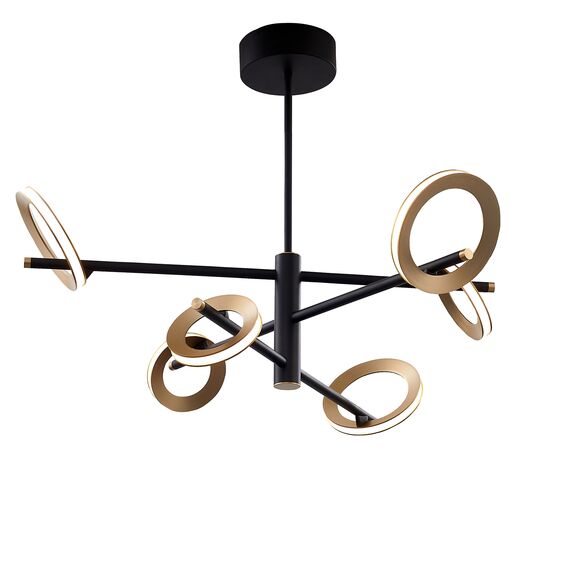 Favourite 4322-6P, подвесная люстра, D850xH460/1360, 3xLEDx7W + 3xLEDx5W, 2880LM, 4000K, included