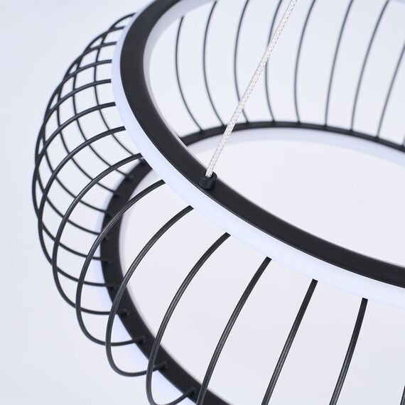 F-Promo 4435-2P, подвесная люстра, D500xH300/1200, LEDx40W, 4300LM, 3000-6000K, included, remote control, изображение 5