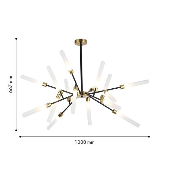 F-Promo 4480-16C, потолочная люстра, D1000xH665, 16xG9x20W, excluded, изображение 3
