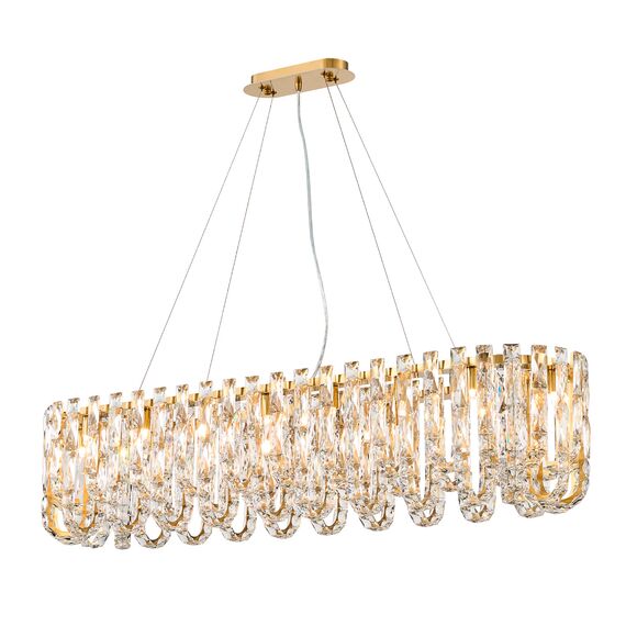 Favourite 4721-18P, подвесная люстра, L1000xW300xH800/1300, 18xG9x40W, excluded