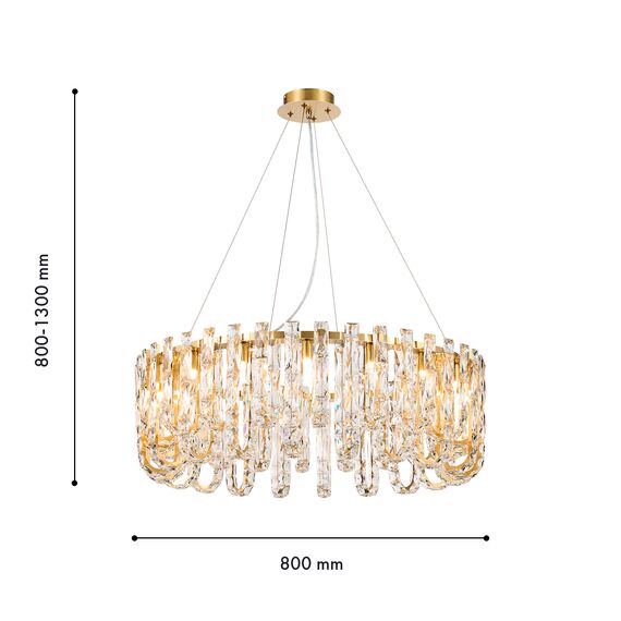 Favourite 4721-20P, подвесная люстра, D800xH800/1300, 20xG9x40W, excluded, изображение 3