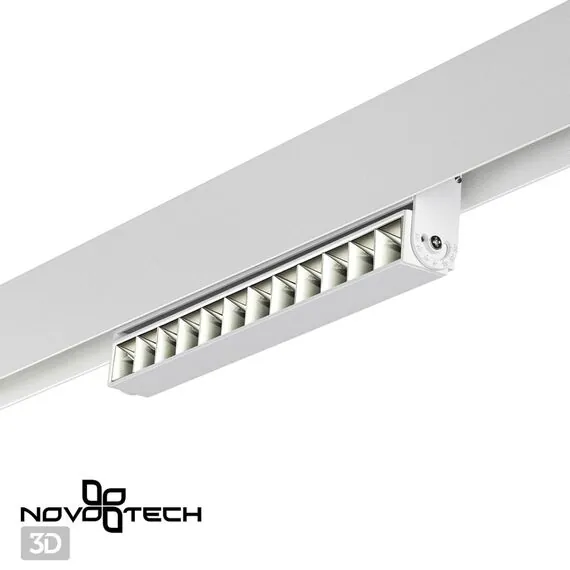 NOVOTECH 358542 SHINO NT21 072 белый Трековый светильник для низковольного шинопровода IP20 LED 4000K 12W 48V FLUM, изображение 5
