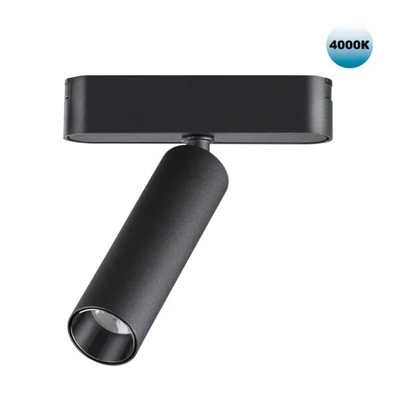 NOVOTECH 359084 SHINO NT23 048 черный Трековый светильник для низков. шинопровода IP20 LED 4000K 7W 48V 630Лм SMAL