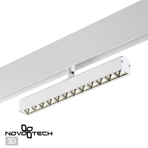NOVOTECH 358609 SHINO NT21 045 белый Трековый светильник для низковольного шинопровода IP20 LED 4000K 12W 48V FLUM, изображение 5