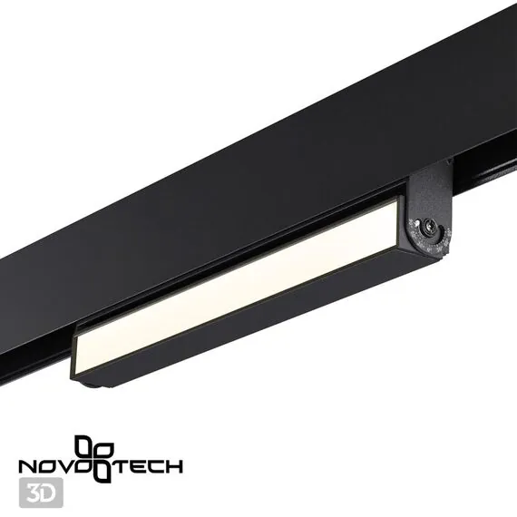 NOVOTECH 358539 SHINO NT21 072 черный Трековый светильник для низковольного шинопровода IP20 LED 4000K 12W 48V FLUM, изображение 5
