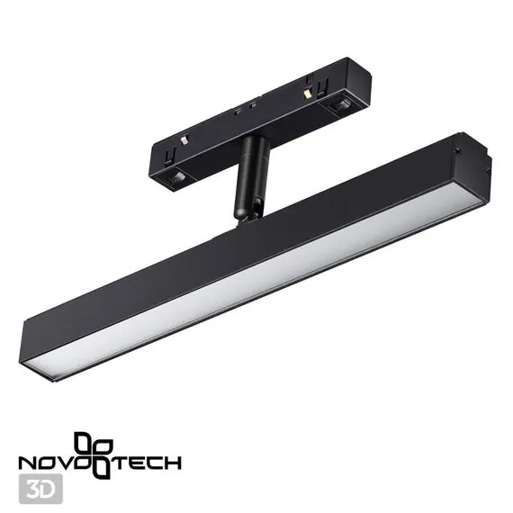 NOVOTECH 358612 SHINO NT21 045 черный Трековый светильник для низковольного шинопровода IP20 LED 4000K 12W 48V FLUM, изображение 5