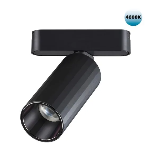NOVOTECH 359092 SHINO NT23 049 черный Трековый светильник для низков. шинопровода IP20 LED 4000K 12W 48V 1020Лм SMAL