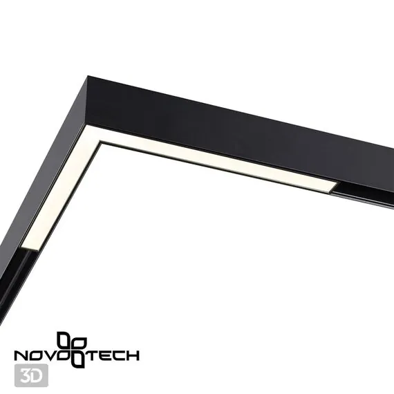 NOVOTECH 358606 SHINO NT21 075 черный Трековый светильник для низковольного шинопровода IP20 LED 4000K 24W 48V FLUM, изображение 5