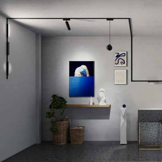 NOVOTECH 359098 SHINO NT23 053 черный Трековый светильник для низков. шинопровода IP20 LED 4000K 12W 48V 960Лм SMAL, изображение 3