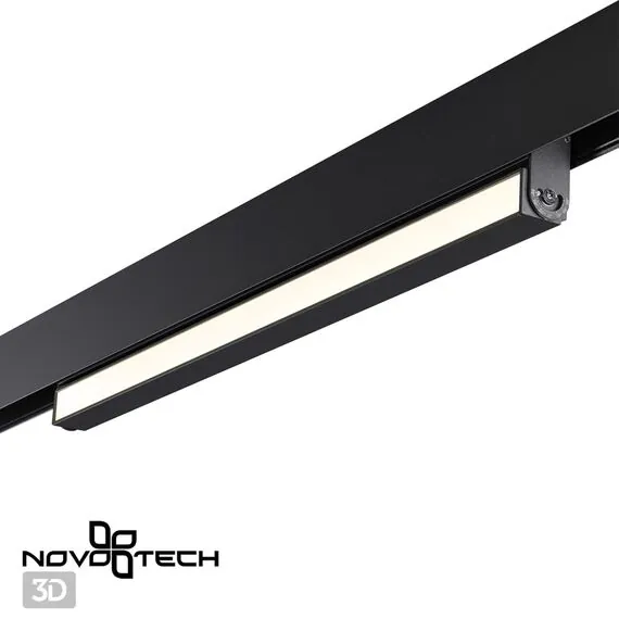 NOVOTECH 358541 SHINO NT21 072 черный Трековый светильник для низковольного шинопровода IP20 LED 4000K 24W 48V FLUM, изображение 5
